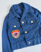 Load image into Gallery viewer, Vintage ‘70s Bowling Jacket Navy Blue 4/5T (100-110cm)
