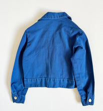 Load image into Gallery viewer, Vintage ‘70s Bowling Jacket Navy Blue 4/5T (100-110cm)

