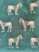 Load image into Gallery viewer, Vintage Horse AOP  Half Zipper Boa Tops 5/6T (115-120cm)
