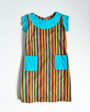 Load image into Gallery viewer, Vintage Hippie Zig Zag Dress 4T (100cm)
