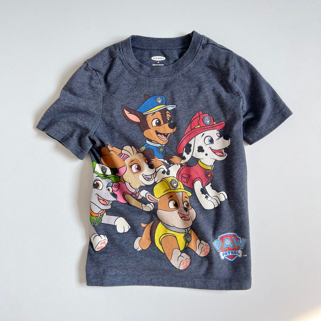 USED Old Navy Paw Patrol T shirts Navy Blue 4T 100cm MILK HONEY VINTAGE KIDS