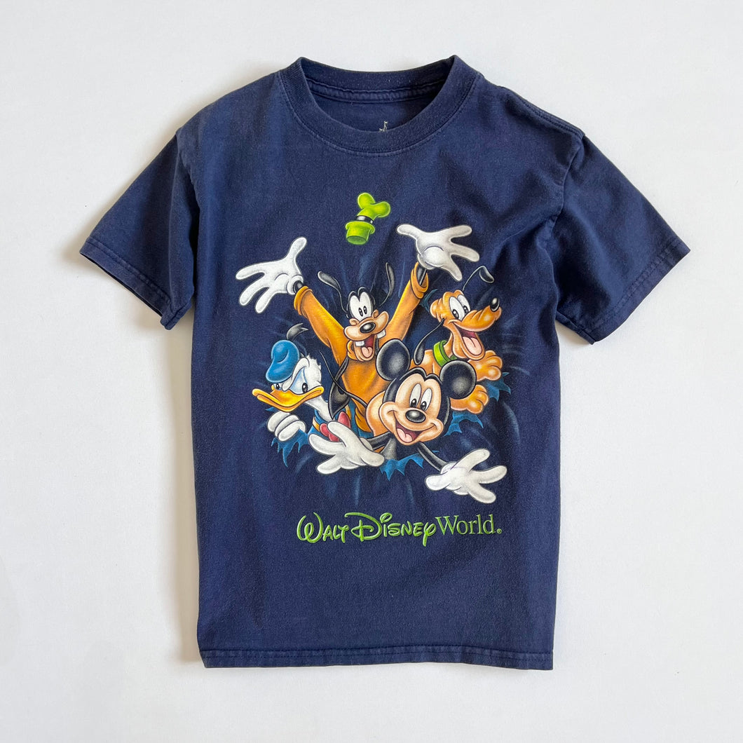 USED Walt Disney World Front/Back Character T-shirts S 6/7 (120-130cm)