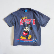 画像をギャラリービューアに読み込む, USED Disney Mickey Mouse T-shirts Navy Blue S 6/7 (120-130cm)
