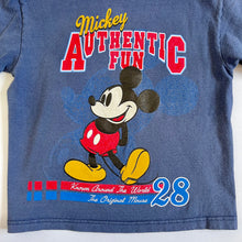 画像をギャラリービューアに読み込む, USED Disney Mickey Mouse T-shirts Navy Blue S 6/7 (120-130cm)
