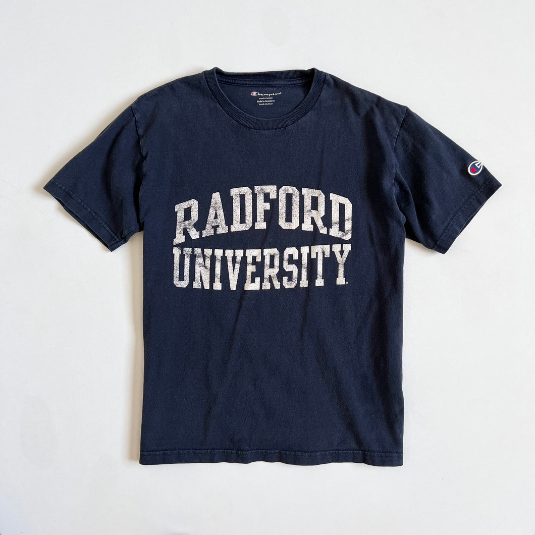 USED Champions Redford University Navy Blue T-shirts Youth M (130-140cm)