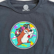 画像をギャラリービューアに読み込む, USED Buc-ee’s Black×Neon T-shirts Black Youth L (140/150cm)
