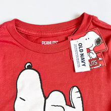 画像をギャラリービューアに読み込む, NEW OLD NAVY×PEANUTS Snoopy T-shirts Red S 6-7 (120-130cm)
