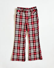 Load image into Gallery viewer, Vintage Sunflower T-shirt &amp; Plaids Bellbottom Pants Set 5T (110cm)
