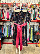 Load image into Gallery viewer, Vintage Bonnie Jean Floral Velvet/Lace Dress 6 (120cm)
