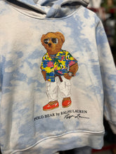 Load image into Gallery viewer, USED Polo Ralph Lauren Bear Blue Tie-Dye Hoodie 5T (110cm)
