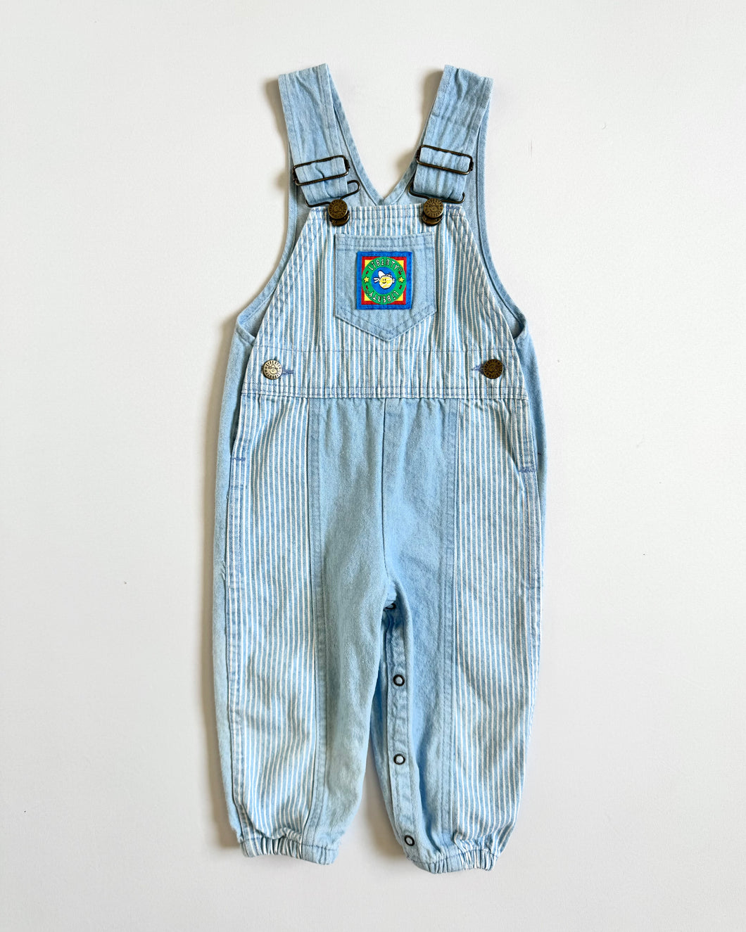 Vintage Liberty Striped Denim Overall 18M (80cm)