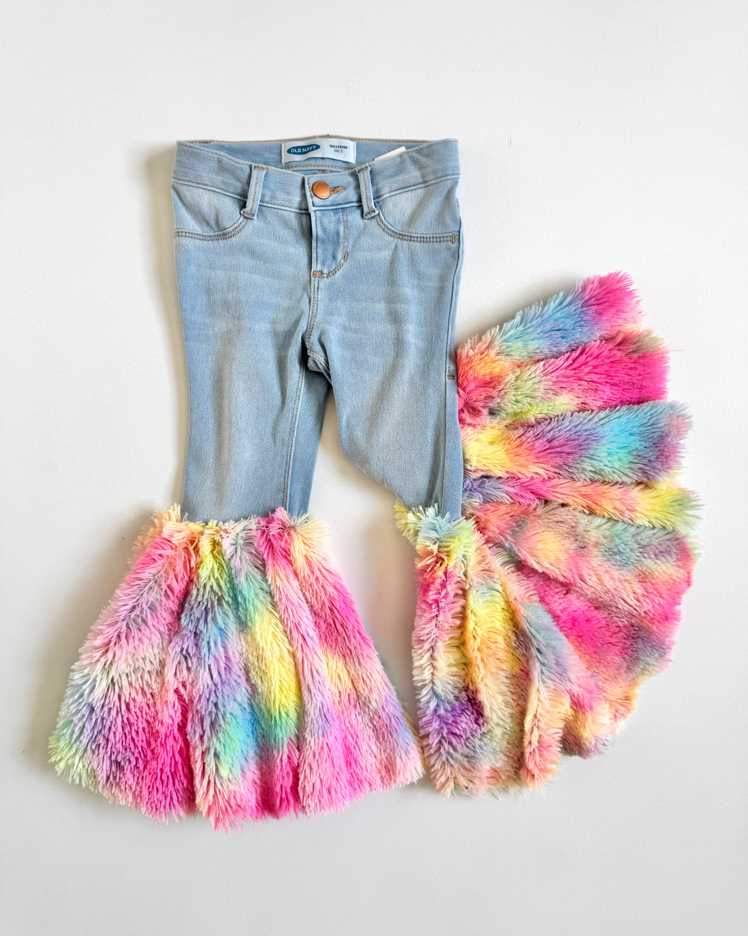 USED Old Navy Remake Frill Denim 4T (100cm)