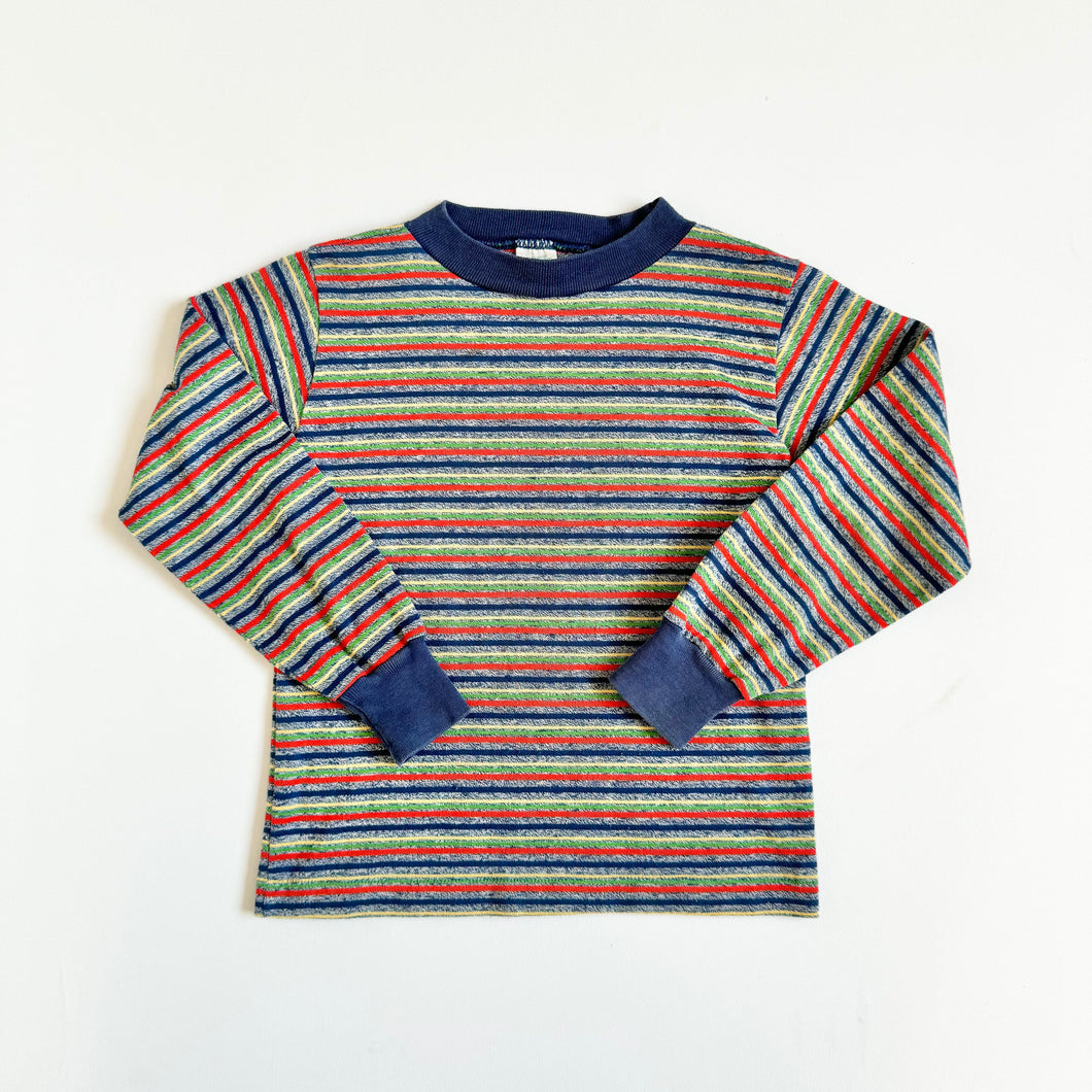 Vintage Buster Brown Striped Long Tee 3/4T (90-100cm)