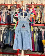 画像をギャラリービューアに読み込む, Vintage Weebok Anchor Denim Overall Dress 3T (95cm)
