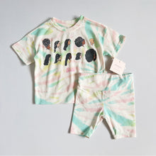 画像をギャラリービューアに読み込む, NEW Barbie×Grayson Mini Pastel Tye Dye T-shirts &amp; Shorts Set 2T, 3T (90, 95cm)
