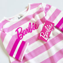 画像をギャラリービューアに読み込む, NEW Barbie Pink/White Striped Dress 2T (90cm)
