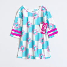 画像をギャラリービューアに読み込む, NEW Barbie Logo×Checker Dress 3T,4T (95, 100cm)
