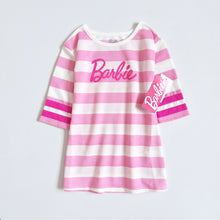 画像をギャラリービューアに読み込む, NEW Barbie Pink/White Striped Dress 2T (90cm)
