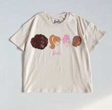 画像をギャラリービューアに読み込む, NEW Barbie Hair Style T-shirts Beige Youth L/10-12 (140/150cm)
