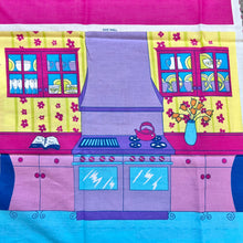 Load image into Gallery viewer, 2002 Barbie Fold and Go Fabric Panel Doll House “Kitchen”
