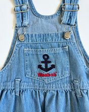 画像をギャラリービューアに読み込む, Vintage Weebok Anchor Denim Overall Dress 3T (95cm)
