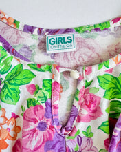 画像をギャラリービューアに読み込む, Vintage Floral Tank Top Dress Kids 8/10 (130-135cm)

