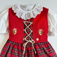 Load image into Gallery viewer, USED Heidi Plaids Dress/Blouse Set 2/3T (90-95cm)
