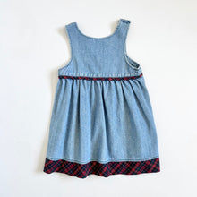 Load image into Gallery viewer, Vintage Apple Embroidered Denim Dress 3T (95cm)
