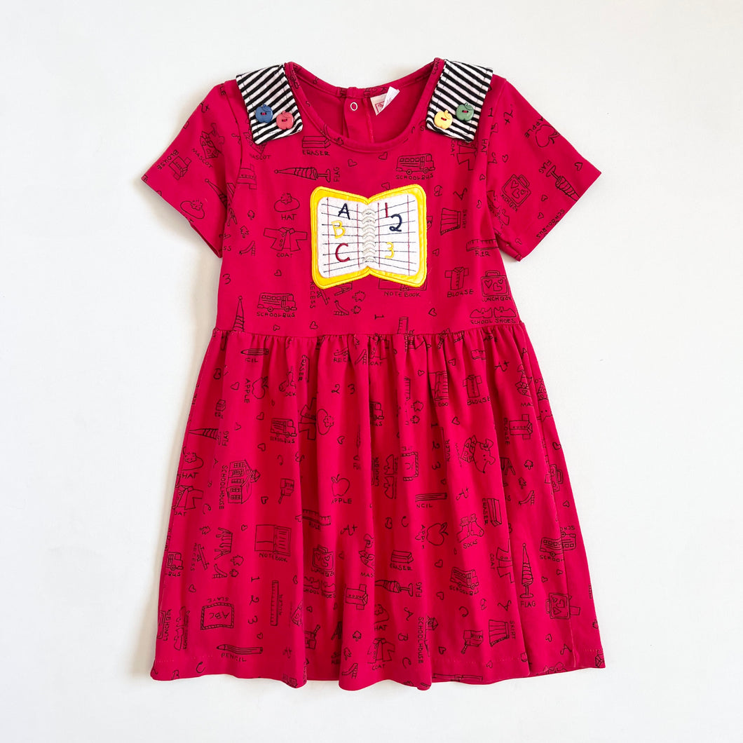 Vintage Buster Brown School ABC/Apple Dress 4/5 (100-110cm)