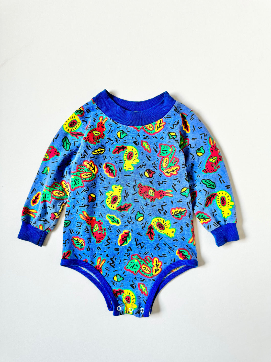 Vintage Gerber Animal Pattern Bodysuit 24M (80-85cm)