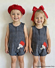 Load image into Gallery viewer, Vintage Paint Appliqué Plaids 4T (100cm)
