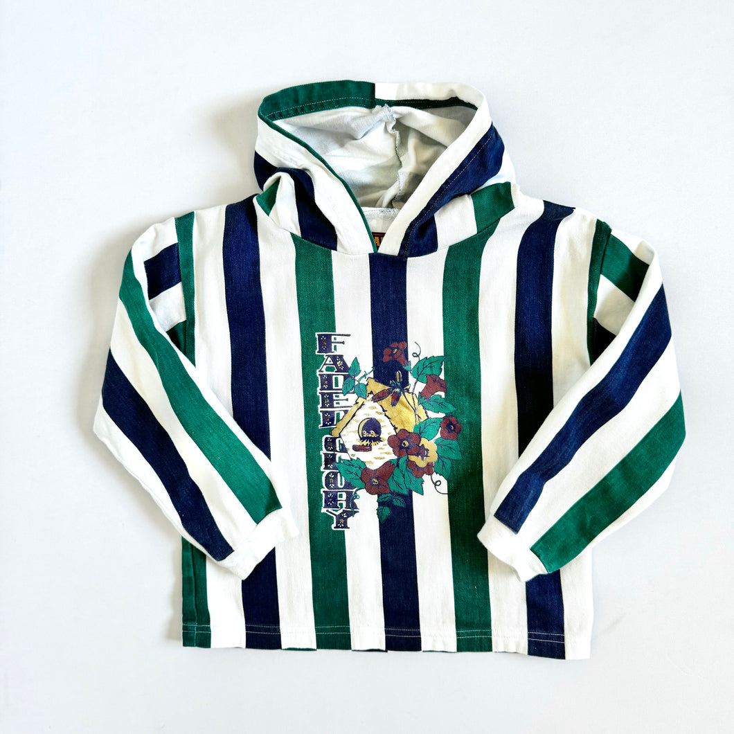 Vintage Faded Glory Striped × Birdhouse Hoodies Grils L 8/10 (135-140cm)