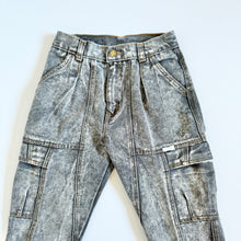 Load image into Gallery viewer, Vintage Parigi Kids Black Acid Washed Denim Pants Kids 7 Regular (120-125cm)
