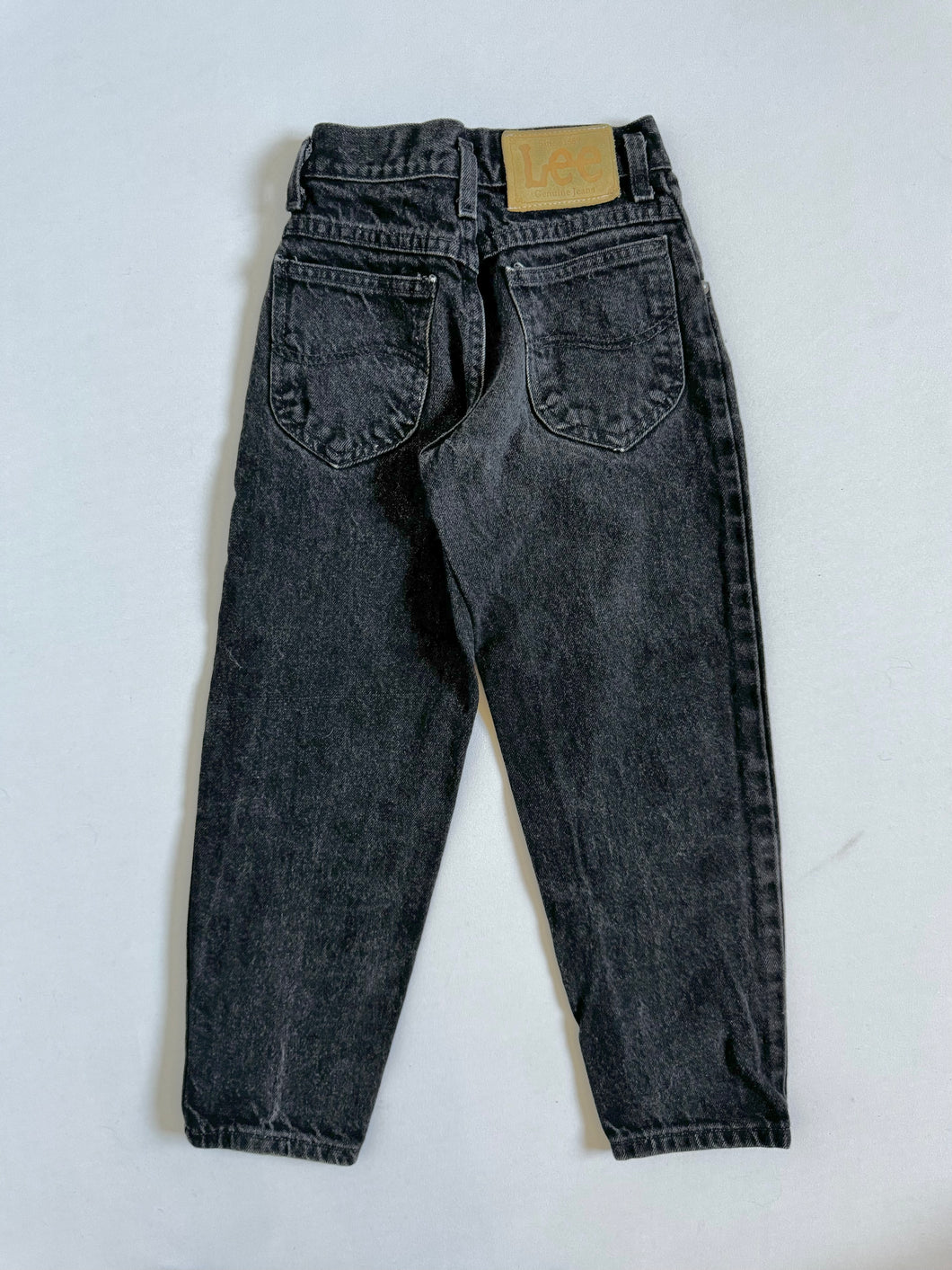 Vintage Lee Black Denim 8 Slim/Best fits 6-7 (115-120cm)