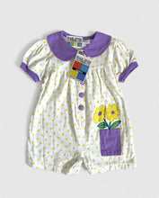 Load image into Gallery viewer, Vintage Yellow Dots/Flower Rompers 3T (95-100cm)
