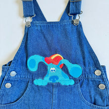 Load image into Gallery viewer, Vintage 2000 Blue’s Clues Denim Short Overall 4T (100cm)
