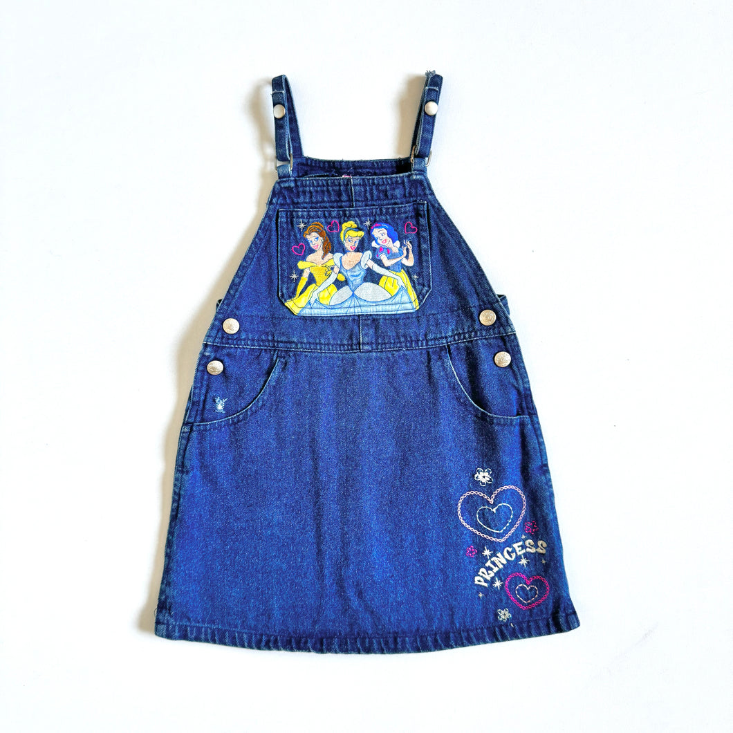 Y2K Disney Princess Bell, Cinderella and Snow White Denim Dress 5 (100-110cm)