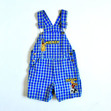 Load image into Gallery viewer, Y2K Disney Pluto and Mickey Mouse Plaids Short Overall 24M (85cm)
