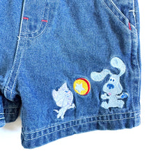 Load image into Gallery viewer, Y2K 2003 Blue’s Clues Short Overalls 12M (70-75cm)
