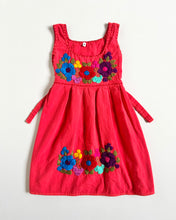 画像をギャラリービューアに読み込む, USED Flower Embroidered Dress Red 4T (100cm)

