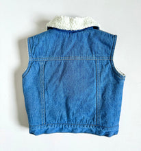 Load image into Gallery viewer, Vintage Denim/Sherpa Vest 18M (80cm)
