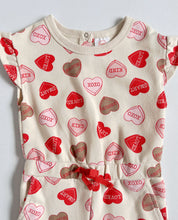 画像をギャラリービューアに読み込む, USED Heart Candy Allover Print Jumpsuit 2T (90cm)
