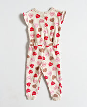 画像をギャラリービューアに読み込む, USED Heart Candy Allover Print Jumpsuit 2T (90cm)
