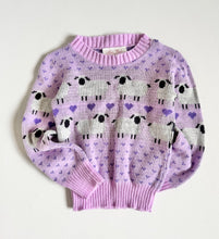 画像をギャラリービューアに読み込む, Vintage Sheep Sweater Purple 2/3T (90-95cm)
