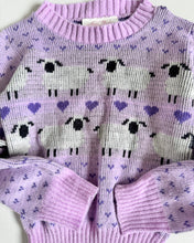 画像をギャラリービューアに読み込む, Vintage Sheep Sweater Purple 2/3T (90-95cm)
