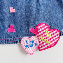 Load image into Gallery viewer, Vintage Alexis Cupid Bear Appliqués Denim Dress 12M (75cm)
