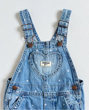 画像をギャラリービューアに読み込む, USED OshKosh B’gosh Heart Print and Pocket Overall Denim 2T (90cm)
