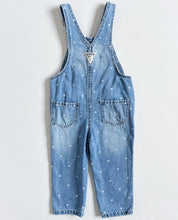 画像をギャラリービューアに読み込む, USED OshKosh B’gosh Heart Print and Pocket Overall Denim 2T (90cm)
