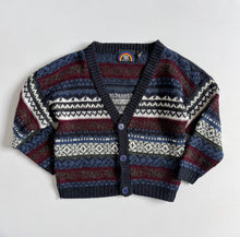 画像をギャラリービューアに読み込む, Vintage New Era Wide Size Knit Cardigan Kids 6/7 (120-125cm)
