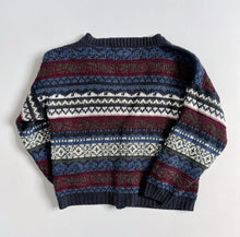 画像をギャラリービューアに読み込む, Vintage New Era Wide Size Knit Cardigan Kids 6/7 (120-125cm)
